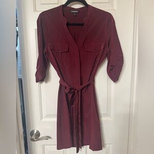 Express polyester tie dress